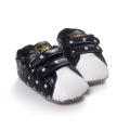 Comércio Exterior Preto E Branco Striped Shell Baby Non-Slip Walking Shoes